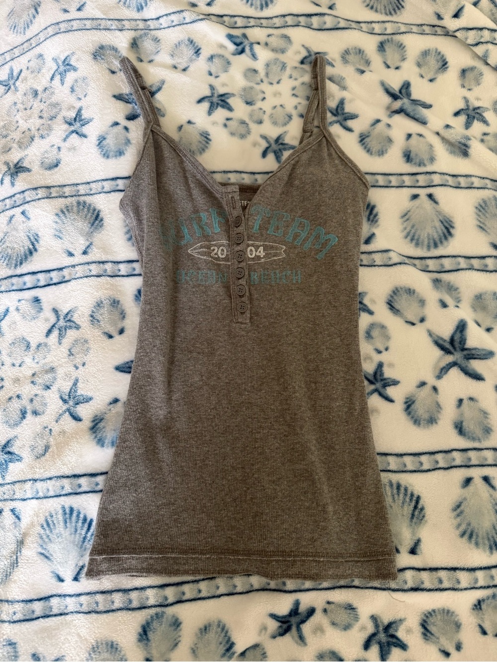 Hollister gray surf summer tank top size xs